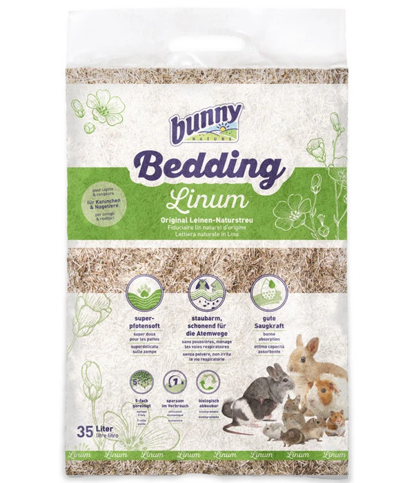 Bunny® NATURE Einstreu Bedding Linum, 35 L 3 Bunny® NATURE Einstreu Bedding Linum, 35 L