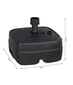 Kunststoff-Schirmständer Mit Rollen, Anthrazit, 45 Liter -Gartenbedarfsgeschäft 5347992 WE BG 001 SchneiderKunststoffSchirmstaenderPvcStaender45LAnthraz