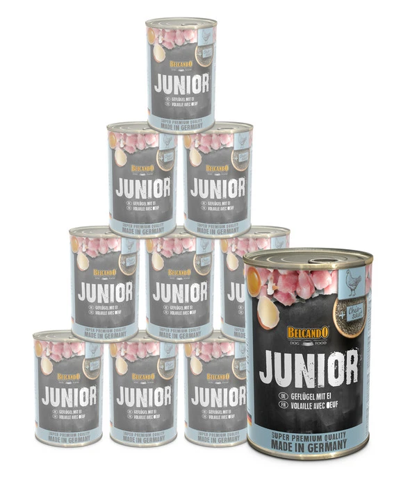 BELCANDO® Nassfutter Für Hunde Junior, Geflügel & Ei, 12 X 400 G 3 BELCANDO® Nassfutter Für Hunde Junior, Geflügel & Ei, 12 X 400 G