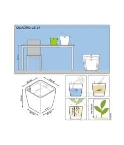 LECHUZA® QUADRO LS, All-in-One-Set -Gartenbedarfsgeschäft 5390174 3175270 5473541 5390182 5390190 5390166 WE DE 001 QuadroPremium21