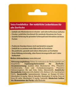 Tetra FreshDelica Rote Mückenlarven, 48 G 7 Tetra FreshDelica Rote Mückenlarven, 48 G -Gartenbedarfsgeschäft 623645 WE D 001 NEUTetraFreschDelicaLeckerbissen