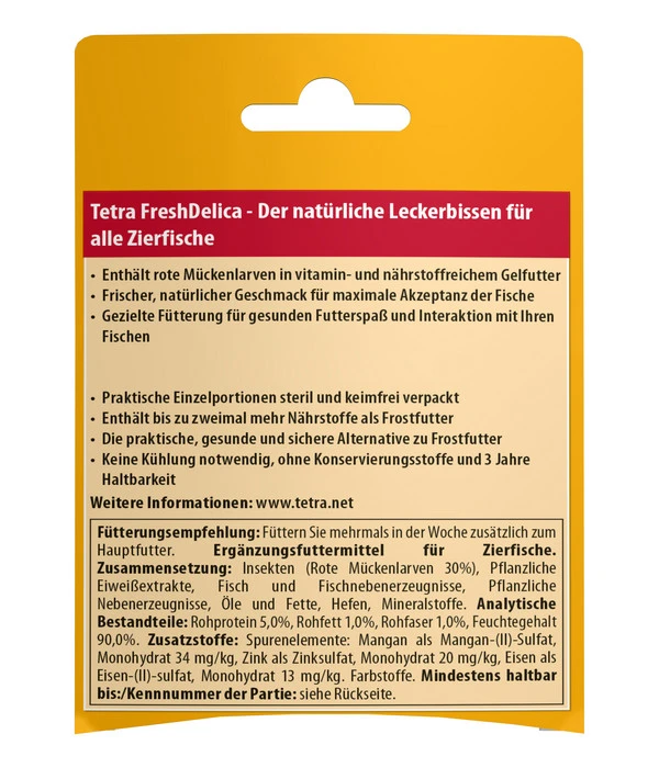 Tetra FreshDelica Rote Mückenlarven, 48 G 5 Tetra FreshDelica Rote Mückenlarven, 48 G – Bild 3
