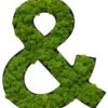 StyleGREEN Sonderzeichen 'Und' Aus Islandmoos, Ca. B20/H25/T3,5 Cm -Gartenbedarfsgeschäft 6428007 WE FS 001 ZeichenIslandmoos