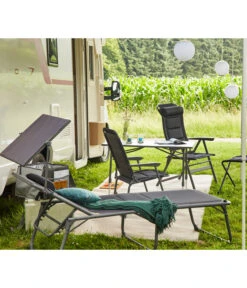 Siena Garden Campingliege Premium, Anthrazit, Ca. B69/H43/T200 Cm -Gartenbedarfsgeschäft 6603047 WE MO 002 SienaGardenCampingliegePremiumAnthrazit