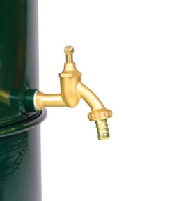 RENNER Metall-Regentonne Inkl. Gelochtem Deckel, 150 L, Dunkelgrün -Gartenbedarfsgeschäft 6609457 WE DE 002 RegenwasserSammeltonnemitgelochtemDeckelca150l