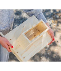 Dehner Natura Futterhaus Karwendel, Geflammt, Inkl. Ständer, Ca. B84,3/H127,2/T84,3 Cm -Gartenbedarfsgeschäft 6622872 6622898 6622906 6622922 WE MO 006 NVHRofanKarwendel