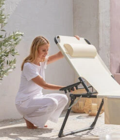 Dehner Gartenliege Mallorca, Ca. B71/H106/T227 Cm -Gartenbedarfsgeschäft 6635163 WE DE 007 LiegeMallorcaVanilla