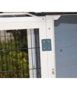 Dehner Vogelvoliere Santorini, Weiß/blau, Ca. Ø132/H180 Cm -Gartenbedarfsgeschäft 6640585 6941041 6941058 WE DE 001 MQVHSantoriniGehege 1