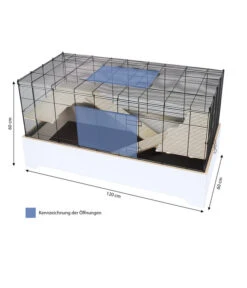 Skyline Nagerkäfig Maximus 120, Ca. B120/H60/T60 Cm -Gartenbedarfsgeschäft 6650055 WE BG 001 SkyNHMaximus120Ratte