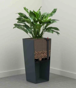 Siena Garden Kunststoff-Säule ECO Nizza, Konisch, Ca. B30/H57/T30 Cm -Gartenbedarfsgeschäft 6655385 WE DE 002 PflanzgefaessNizza30Weiss