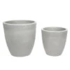 Farmet Kunststoff-Topf-Set Orione Alto, Rund, Grau, 2-teilig