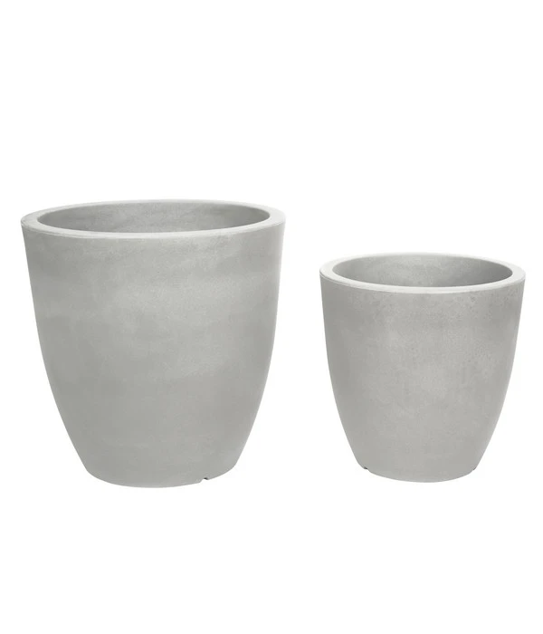 Farmet Kunststoff-Topf-Set Orione Alto, Rund, Grau, 2-teilig 3 Farmet Kunststoff-Topf-Set Orione Alto, Rund, Grau, 2-teilig