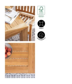 Dehner Teaktisch Havanna, Ca. B90/H75/T90 Cm -Gartenbedarfsgeschäft 6657415 WE IG 001 GruppeHavanna04