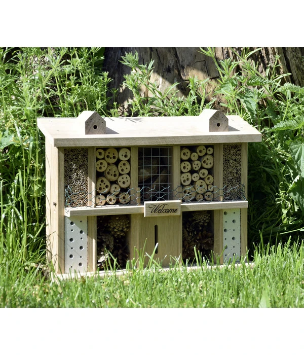 LUXUS-INSEKTENHOTELS Insektenhotel Landsitz Superior, Ca. B47/H34/T12,5 Cm 5 LUXUS-INSEKTENHOTELS Insektenhotel Landsitz Superior, Ca. B47/H34/T12,5 Cm – Bild 3