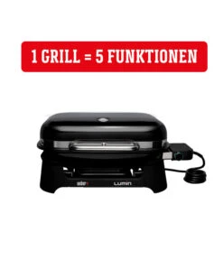 Weber Elektrogrill Lumin, Ca. B66/H30,5/T48,5 Cm -Gartenbedarfsgeschäft 6691406 WE DE 004 LuminBlack
