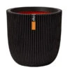 Capi Europe Kunststoff-Topf Groove, Rund -Gartenbedarfsgeschäft 6697064 WE FS 001 CapiEuropeKunststoffTopfGrooverund