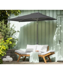 Dehner Balkonschirm Chios, Rechteckig, Ca. B210/T130 Cm -Gartenbedarfsgeschäft 6703243 WE MO 001 BalkonschirmChiosDunkelgrauNeu