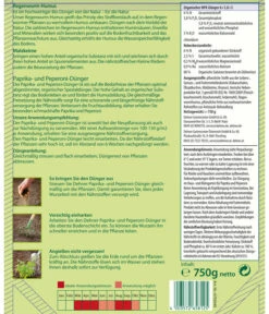 Dehner Bio Paprika- Und Peperoni-Dünger, 750 G -Gartenbedarfsgeschäft 6705040 WE DE 001 PaprikaPepperoniduenger750gBio