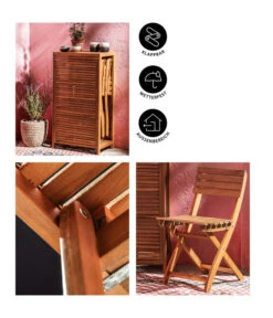 Dehner Balkonset Neapel, 3-teilig -Gartenbedarfsgeschäft 6712368 WE IG 001BalkonsetNeapelBraun