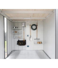 Biohort Gerätehaus Neo A, Silber -Gartenbedarfsgeschäft 6716732 WE DE 003 BiohortInnenausstattung Neo Detail