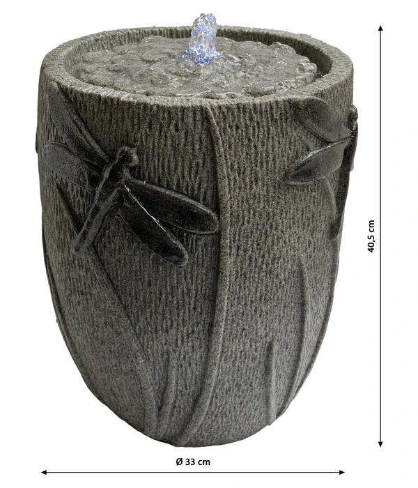 Dehner Polyresin-Gartenbrunnen Libelle, Ca. Ø33/H40,5 Cm 4 Dehner Polyresin-Gartenbrunnen Libelle, Ca. Ø33/H40,5 Cm – Bild 2