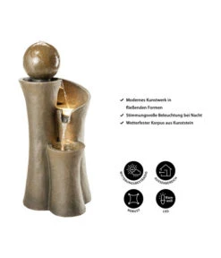 Dehner Polyresin-Gartenbrunnen Acapulco, Ca. H100 Cm -Gartenbedarfsgeschäft 6742480 WE IG 001 DehnerPolyresinBrunnenAcapulco
