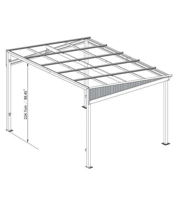 Sojag Terrassenüberdachung St. Barthelemy 4 Sojag Terrassenüberdachung St. Barthelemy – Bild 2