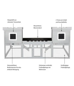 Dehner Nagerheim Happy Home Nottingham, Ca. B200/H100/T72 Cm -Gartenbedarfsgeschäft 6767164 WE IG 003 DehnerNagerheimNottinghamMG