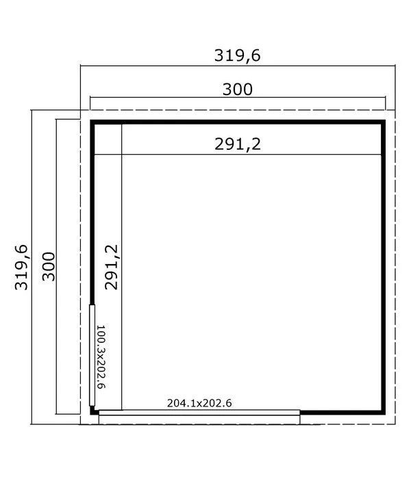 Weka Designhaus 412 Gr. 1, Ca. B319,6/H239,4/T319,6 Cm 4 Weka Designhaus 412 Gr. 1, Ca. B319,6/H239,4/T319,6 Cm – Bild 2