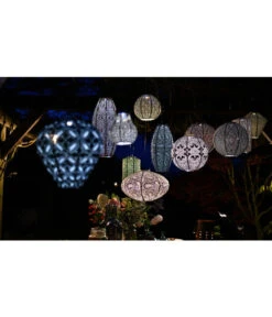 Lumiz Solar-Lampion Long Oval Bazaar, Ca. Ø20/H45 Cm -Gartenbedarfsgeschäft 6814206 WE MO 001 Solarleuchte