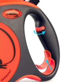 Flexi® Hundeleine Gurt-Leine XTREME, Medium, Schwarz/orange, 5 M -Gartenbedarfsgeschäft 6857833 WE DE 004 flexiHZbhFlexiGurtleineXtreme5morangeM