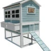 Dehner Hühnerstall Happy Farm Agata, Blau, Ca. B173,5/H149/T130,2 Cm -Gartenbedarfsgeschäft 6873392 WE FS 001 MQ HuehnerstallAgatawaermeisolierthellblau