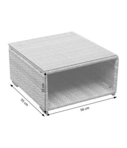 Dehner Balkonset Como, 4-teilig -Gartenbedarfsgeschäft 6894166 WE DE 002 BalkonSetComoSkizze