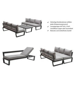 Dehner Liegenset Bellevue, 3-teilig -Gartenbedarfsgeschäft 6894182 WE IG 001 DehnerLiegensetBellevue