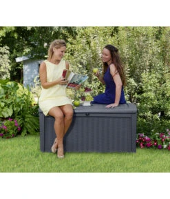 Keter Aufbewahrungsbox Borneo, 416 Liter, Ca. B130/H63/T70 Cm -Gartenbedarfsgeschäft 6894935 WE MO 003 KeterAufbewahrungsbox