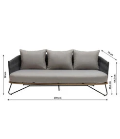 Dehner Gartenlounge Monte Carlo, 4-teilig -Gartenbedarfsgeschäft 6895346 WE BG 001 LoungeMonteCarlo