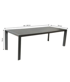 Dehner Ausziehtisch Cleveland, Ca. B160-240/H76/T101 Cm 7 Dehner Ausziehtisch Cleveland, Ca. B160-240/H76/T101 Cm -Gartenbedarfsgeschäft 6895379 WE BG 001 AusziehtischClevelandNEU