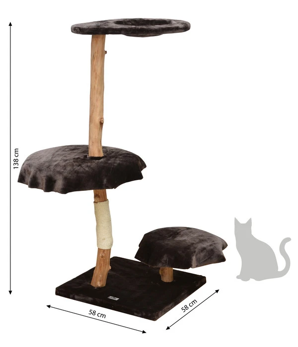 Dehner Premium Lovely Kratzbaum Klettern & Rasten, Ca. B58/H138/T58 Cm 5 Dehner Premium Lovely Kratzbaum Klettern & Rasten, Ca. B58/H138/T58 Cm – Bild 3