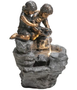 Dehner Polyresin-Gartenbrunnen Couple, Ca. H48 Cm