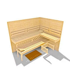 Weka Sauna Kemi Panorama Inkl. Ofen, Ca. B162/H200/T193 Cm -Gartenbedarfsgeschäft 6914410 WE DE 002 WekaSaunaKemiPamorama