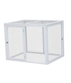 Dehner Hühnerstall Florenz Mit Freilauf, Weiß/braun, Ca. B224,3/H120,7/T91,7 Cm -Gartenbedarfsgeschäft 6919617 6919625 WE FS 001 MQFreilaufFlorenzWeiss 1