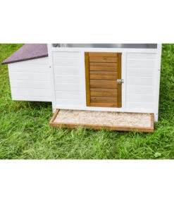 Dehner Hühnerstall Florenz Mit Freilauf, Weiß/braun, Ca. B224,3/H120,7/T91,7 Cm -Gartenbedarfsgeschäft 6919625 6919609 WE MO 003 DehnerMarkenqualitaetHuehnerstallFlorenzFreigehege 1