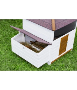 Dehner Hühnerstall Florenz Mit Freilauf, Weiß/braun, Ca. B224,3/H120,7/T91,7 Cm -Gartenbedarfsgeschäft 6919625 6919609 WE MO 004 DehnerMarkenqualitaetHuehnerstallFlorenzFreigehege 1