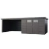 Wolff Finnhaus Metallgerätehaus Eleganto 3330, Inkl. Lounge Links, Ca. B691/H227/T318 Cm -Gartenbedarfsgeschäft 6929749 WE FS 001 FinnhausEleganto3330