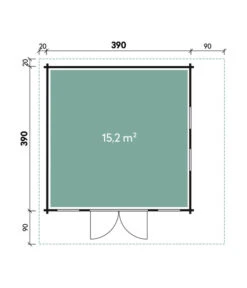 Wolff Finnhaus Gartenhaus Aalborg 70-C XL, Ca. B500/H280/T500 Cm -Gartenbedarfsgeschäft 6931364 WE DE 001 FinnhausBBHAalborg70C