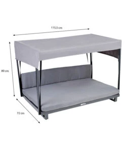 Greemotion PET Outdoor-Haustiersofa Mit Dach, Grau -Gartenbedarfsgeschäft 6952899 WE DE 001 TestrutHaustierSofamitDachAlu