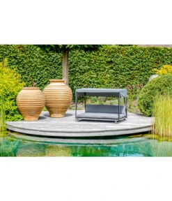 Greemotion PET Outdoor-Haustiersofa Mit Dach, Grau -Gartenbedarfsgeschäft 6952899 WE MO 002 TestrutHaustierSofamitDachAlu