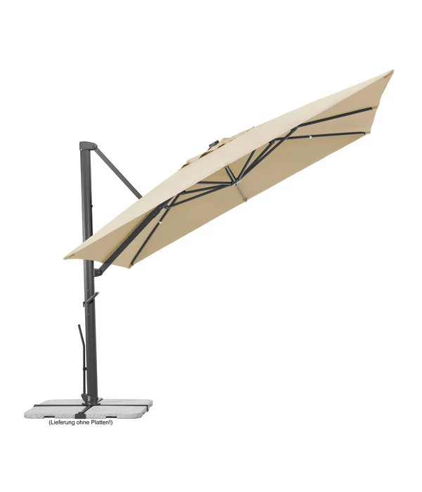 Schneider Ampelschirm Rhodos Smart, Quadratisch, Ca. B300/T300 Cm 4 Schneider Ampelschirm Rhodos Smart, Quadratisch, Ca. B300/T300 Cm – Bild 2