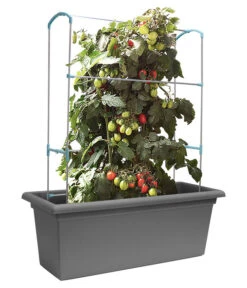 Magnus Kunststoff-Blumenkasten, Rechteckig. Ca. B98/H37/T38 Cm -Gartenbedarfsgeschäft 6997449 WE FS 003 MagnusKunststoffBlumenkastengrau