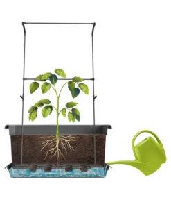 Magnus Kunststoff-Blumenkasten, Rechteckig. Ca. B98/H37/T38 Cm -Gartenbedarfsgeschäft 6997449 WE FS 004 MagnusKunststoffBlumenkastengrau